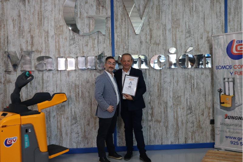 Jungheinrich otorga el premio Partner del Año a GV Manutención